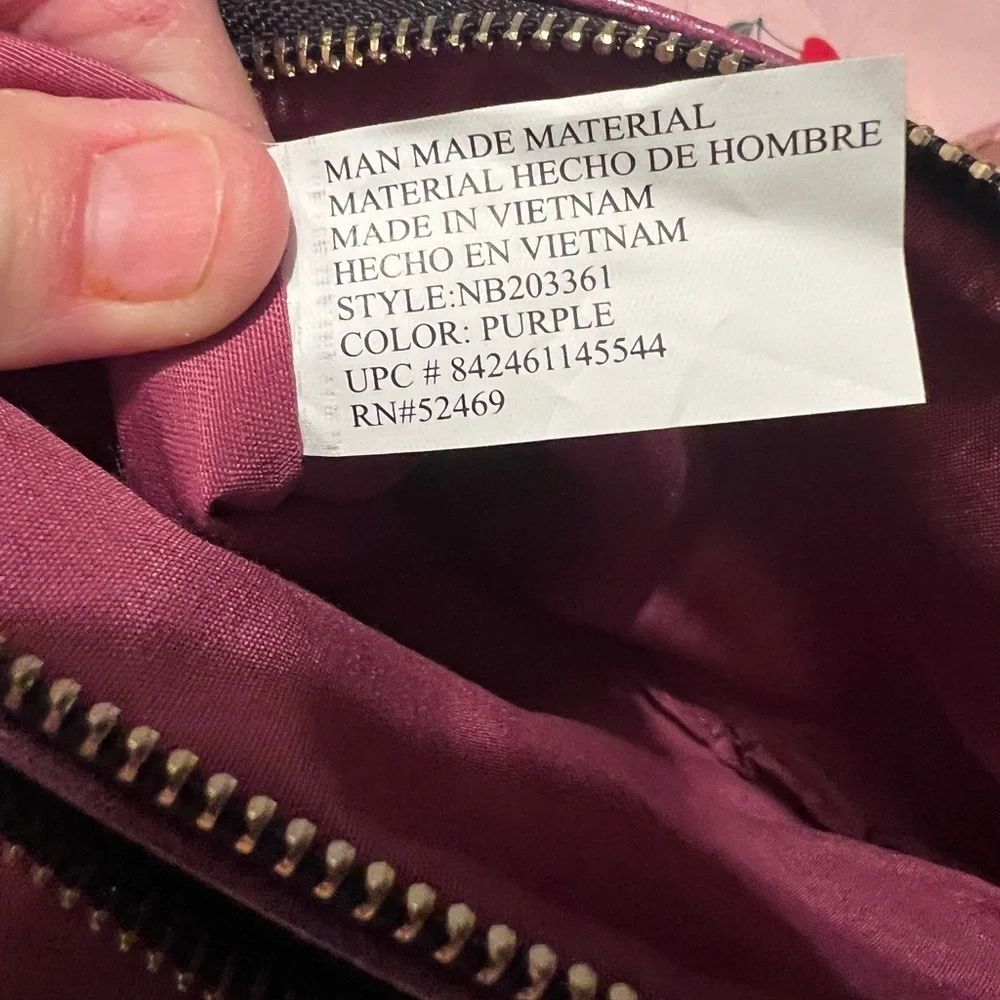 Elegant Pink/ purple Crossbody Bag